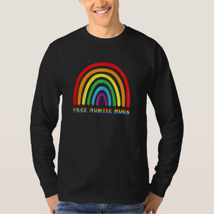 Camiseta Abraços Gratuitos da Tia para Mulheres Bandeira Ar