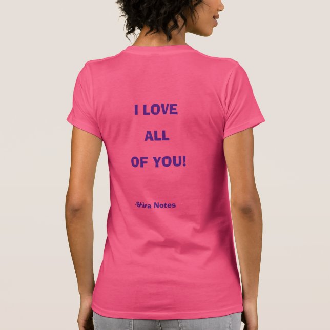 CAMISETA ABRAÇOS GRATUITOS/EU AMO TODAS VOCÊS MULHERES CAMI (Verso)
