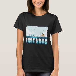 Camiseta Abraços Gratuitos Funny Iceberg Cruzeiro Titanic M