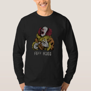 Camiseta Abraços Gratuitos Palhaço Assustador Palhaço Sinis