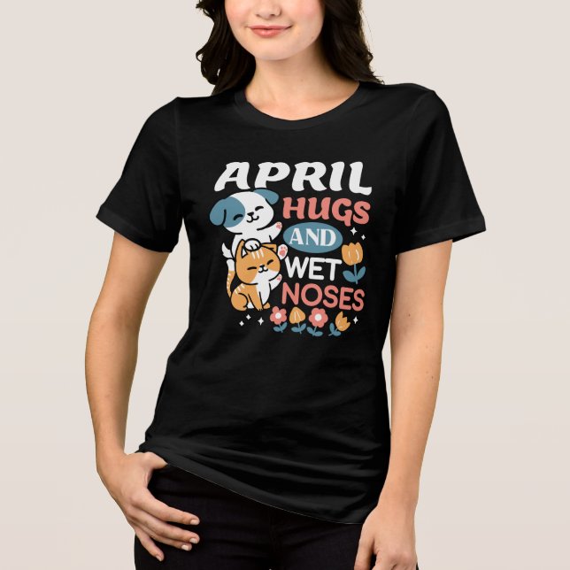 Camiseta Abraços, Narizes Molhados e Primavera - Pet Reprod (Frente)