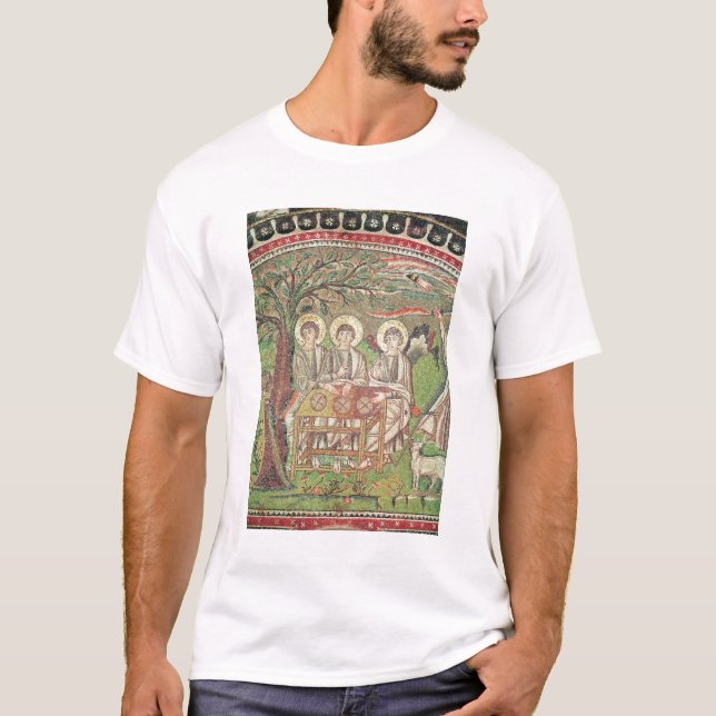 Camiseta Abraham com os anjos (mosaico) (Frente)