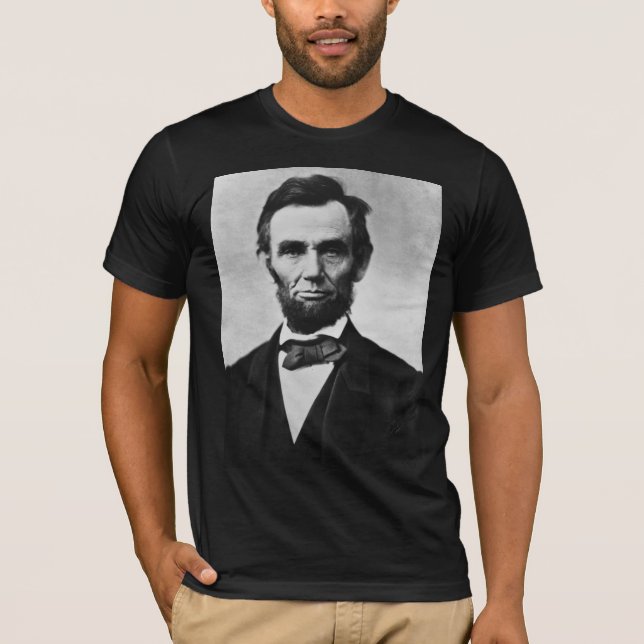 Camiseta Abraham Lincoln: 16º Presidente da América (Frente)
