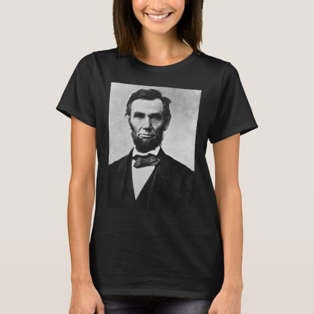Camiseta Abraham Lincoln: 16º Presidente da América (Frente)