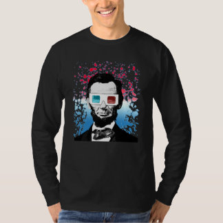 Camiseta Abraham Lincoln 3D Glasses Patriotic Pop Art