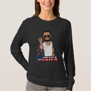 Camiseta Abraham Lincoln 4 De Julho Merica