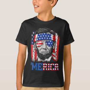 Camiseta Abraham Lincoln 4 De Julho Merica Men Women Americ