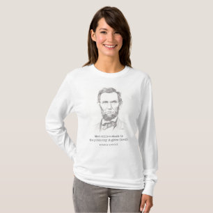 Camiseta Abraham Lincoln com Citação para a Política de 