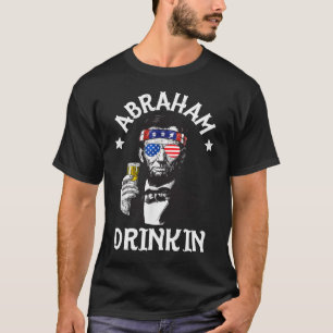 Camiseta Abraham Lincoln Drinkin 4 de julho