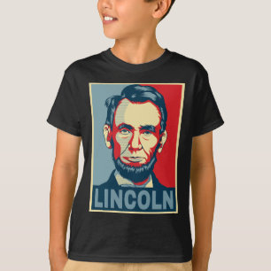 Camiseta Abraham Lincoln EUA Presidente Estilo Esperança