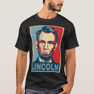 Camiseta Abraham Lincoln EUA Presidente Estilo Esperança