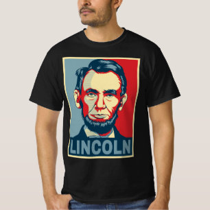 Camiseta Abraham Lincoln EUA Presidente Estilo Esperança