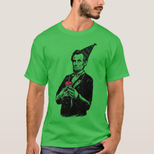 Camiseta Abraham Lincoln Feliz aniversário, presidente