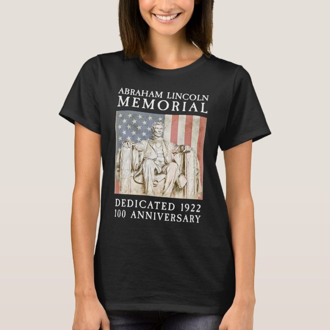 Camiseta Abraham Lincoln Memorial Washington DC 100 Anniver (Frente)