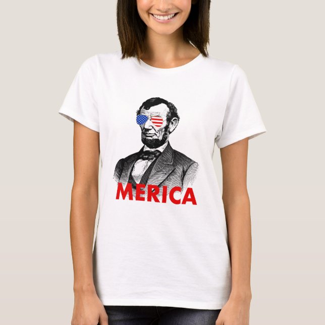Camiseta abraham lincoln mica (Frente)