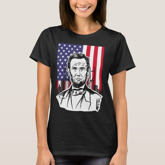 Camiseta Abraham Lincoln ou Sejam excelentes um para o outr (Frente)