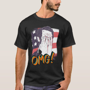 Camiseta Abraham Lincoln Patriotismo Meu Deus, Pop Art