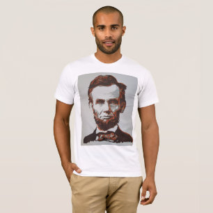 Camiseta Abraham Lincoln pintou pela marca Elsen