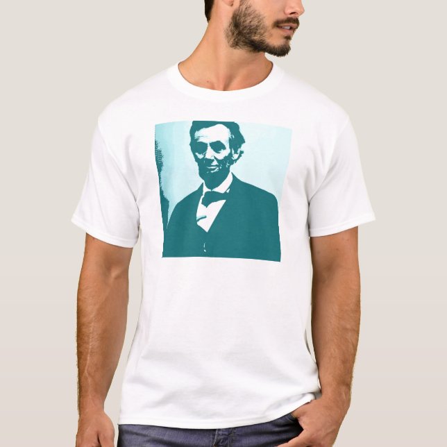 Camiseta Abraham Lincoln Pop Art (Frente)