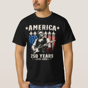 Camiseta Abraham Lincoln Tocando Guitarra 250º Aniversário 