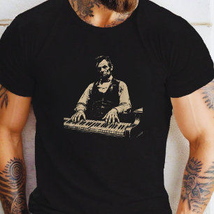 Camiseta Abraham-Lincoln-Tocando-Piano