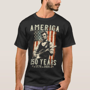 Camiseta Abraham Lincoln Vintage Tocando Abe Lincoln