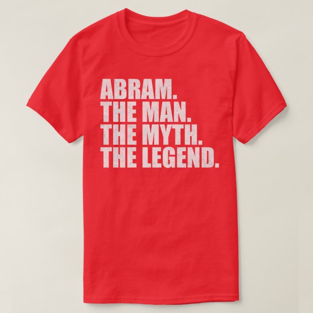 Camiseta Abram Nome Abram Nome próprio Abram (Frente do Design)