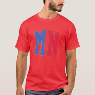 Camiseta Abreviação 1 do Estado de Minnesota