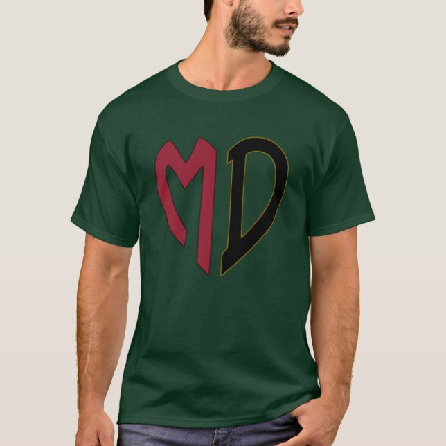 Camiseta Abreviação do Estado de Maryland (Frente)