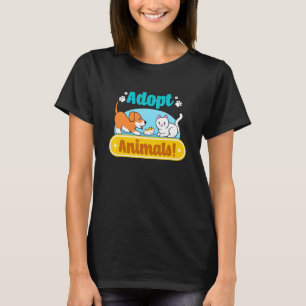 Camiseta Abrigo de Animais Salvando Gatos Cachorros Resgate