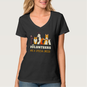 Camiseta Abrigo de Resgate de Cães Raça Especial de Voluntá