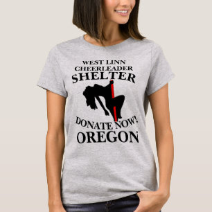 CAMISETA ABRIGO PARA CHEERLEADER DE WEST LINN DOE AGORA ORE