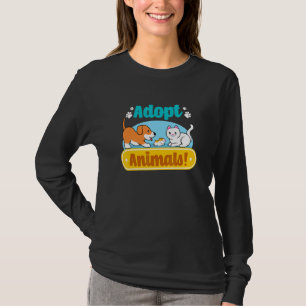 Camiseta Abrigos Animais Salvando Gatos Cães Salvamento Bas
