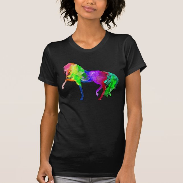 Camiseta Abrigos e amantes de cavalos (Frente)