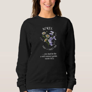 Camiseta ABRIL Birth Month Flower Christian