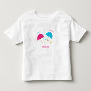 Camiseta Abril Chás Rainy Day Guarda-chuvas com nome