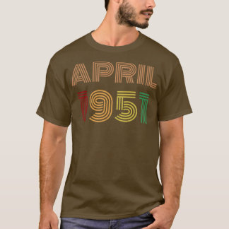 Camiseta Abril de 1951 Aniversário