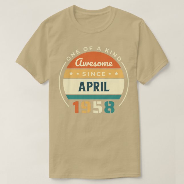 Camiseta Abril de 1958 (Frente do Design)