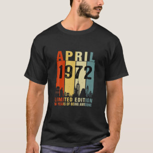 Camiseta Abril De 1972 Edição Limitada De 50 Anos De Awes