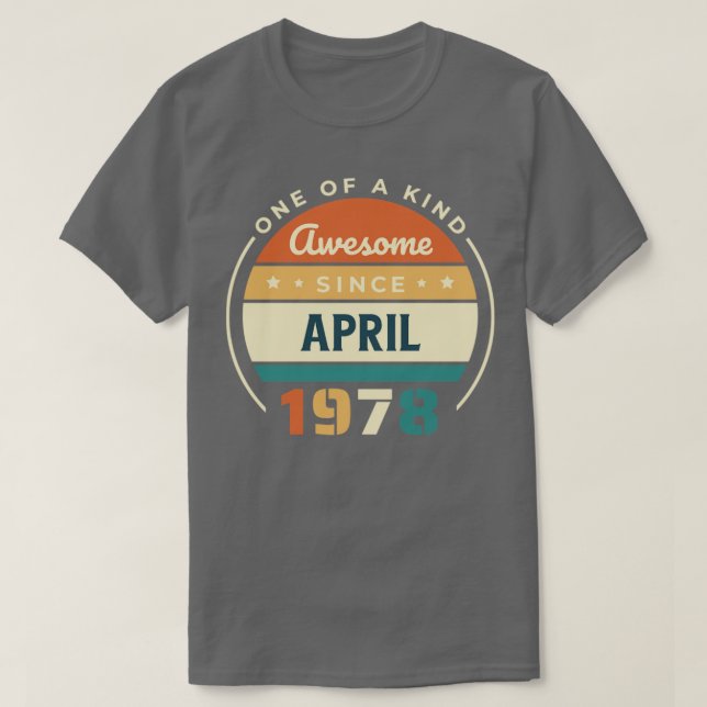 Camiseta Abril de 1978 (Frente do Design)