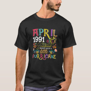 Camiseta Abril De 1991 Meninas São Engraçadas Com O Sol A