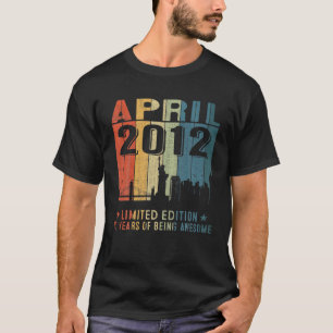 Camiseta Abril De 2012 10 Aniversário 10 Anos 2012 Aniversá
