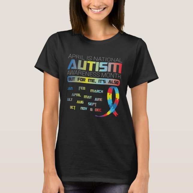 Camiseta Abril é Mês de Consciência do Autismo (Frente)