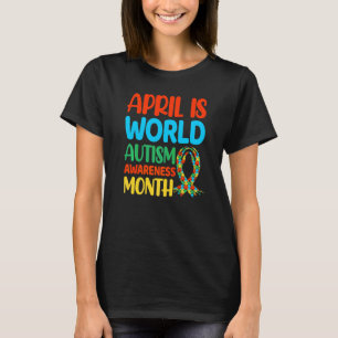 Camiseta Abril é Mês de Consciência do Autismo Mundial