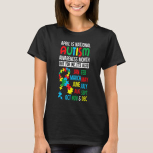 Camiseta Abril É Mês Nacional de Conscientização do Autismo
