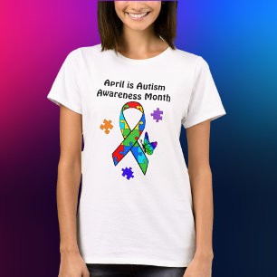 Camiseta Abril é o Mês da Consciência do Autismo 