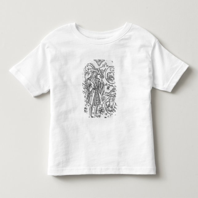 Camiseta Abril, flores, Aries (Frente)