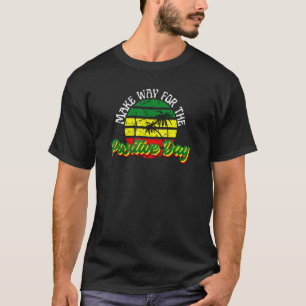 Camiseta Abrir Caminho Para O Dia Positivo Rasta Rastafari 