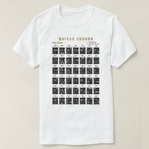 Camiseta Abrir Cordas De Violão Na Frente E Nas Trás