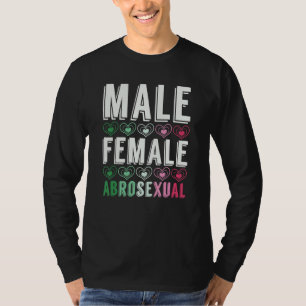Camiseta Abrosexualidade Sinalizador Queer Pride Lgbt Mascu